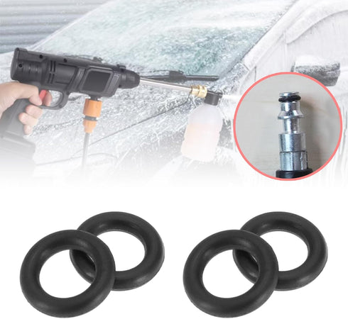 The Lord of the Tools 10Pcs O-Ring Rubber Seals Replacement Compatible with Aldi Workzone Pressure Washer O-Rings Pressure Washer Accessories Blac...