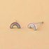 Boma Jewelry Sterling Silver Resin Rainbow Stud Earrings...