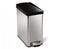 simplehuman 10 Liter / 2.6 Gallon Bathroom Slim Profile Trash Can, Brushed Stainless Steel with Plastic Lid...