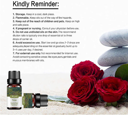 Essential Oil Organic Plant & Natural 100% Pure Therapeutic Grade Aromatherapy Oil for Diffuser, Humidifier, Massage, Sleep, Bath, SPA, Skin & Hai...