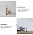 SEWACC 6pcs Mini Street Light Models Miniature Street Lamp Models Decorative Pathway Lantern Post for Miniature Doll House Micro Landscape Lamppos...