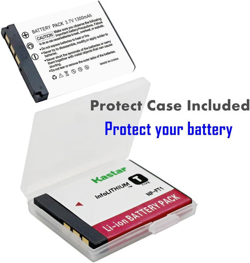Kastar Battery Replacement for Sony NP-FT1 NPFT1 and Sony DSC-L1, DSC-M1, DSC-M2, DSC-T1, DSC-T3, DSC-T5, DSC-T9 DSC-T10, DSC-T11, DSC-T33 Digital...