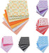 7Pcs Top Purple Cotton Craft Fabric Bundle Squares Patchwork DIY Sewing Scrapbooking Quilting Floral Dot Pattern Craft and Hobby Fabric 10" x 10" ...