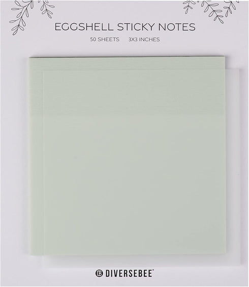 DiverseBee 50 Sheets Pastel Transparent Sticky Notes, 3x3” Clear Sticky Tabs, Translucent Page Flags Book Markers Stickers, Planner Accessories, B...