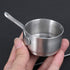 Hemoton Mini Saucepan Butter Milk Cheese Melting Pot Pan Small Heating Pot Cookware with Handle for Home Kitchen Restaurant Size S 9.5x5.3x5cm...