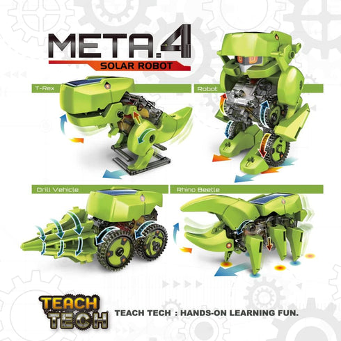 "Meta.4", Transforming Robot, STEM Solar Toys for Kids 8+...