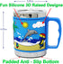 F-32 12 Oz Kids Stainless Steel DOLPHINS 3D Mugs with 2 Pack Slider Closure Lids - Eco-Friendly - BPA Free Signature Collection (Dolphins)...