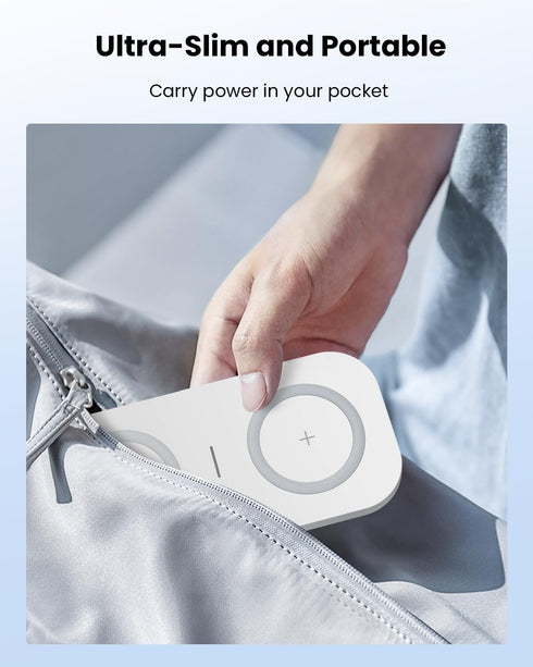 2 in 1 Wireless Charging Pad - 10W Max Wireless Charger for Apple iPhone 15/14/14 Plus/14 Pro Max/13/12/Mini/11/SE/X/8, Airpods 3/2/Pro, Wireless ...