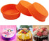 Silicone Mould for 4.5 inch Layer Cake Pan Round Cylinder Rainbow Cake Pans Vegetable Pancakes Pizza Crust Omelet Frittata Set of 4...