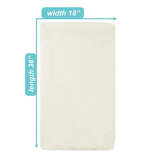 American Baby Company 100% Cotton Knit Fitted 18" x 36" Cradle/Bassinet Sheet - Compatible with Mika Micky Bassinet, Cream, Soft Breathable, for B...