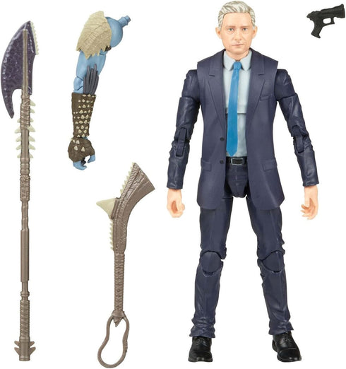 Marvel Legends Series Black Panther Legacy Collection Everett Ross 6-inch MCU Action Figure Toy, 1 Accessory, 3 Build-A-Figure Parts...