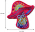 MagiDeal Mushroom Boho Hippie Retro Love Peace Weed Trance Embroidered Applique Iron-on Patch...