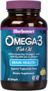 Bluebonnet Nutrition Omega-3 Brain Formula Natural Wild Caught Triglyceride Form DHA 860 mg EPA 120 mg - Highly Concentrated Cognitive Health & We...