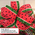 10 Yards 2.5 Inch Watermelon Ribbon Decorative Fruit Printed Satin Ribbon Summer Ribbon Watermelon Wreath for Crafts Wrapping DIY...