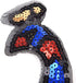 2 Pack Colorful Sequins Peacock Patch Iron On/Sew on Embroidered Applique Patch Craft Fashion Accessories for DIY Clothes...