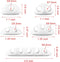 AUSTOR 20 Pieces Cable Clips White Cable Holders Adhesive Desk Cable Organizer Silicone Wire Holder Cable Management for Cable, Cord and Wire...