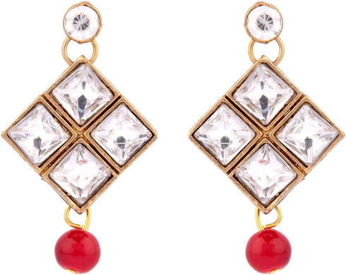 Efulgenz Indian Bollywood Traditional Crystal Faux Pearl Bridal Choker Necklace Earrings Jewelry Set...