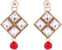 Efulgenz Indian Bollywood Traditional Crystal Faux Pearl Bridal Choker Necklace Earrings Jewelry Set...