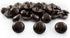 50PCS Brown Football Pattern Imitation Leather Style Plastic Shank Buttons Craft Plastic Buttons Round Black Plastic Imitation Leather Buttons Set...