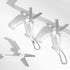 1Pc White Folding Scissors Safe Portable Travel Scissors Foldable Telescopic Cutter Pocket Mini Scissor with Keychain for Cutting,Scrapbooking,Cra...