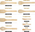 6-Piece Bamboo Wooden Spoons for Cooking Wood Spatula Spoon Nonstick Kitchen Utensil Set with 3-Piece Bamboo Take Along Reusable Utensil Set for H...