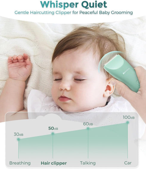 Baby Hair Clippers, Quiet & Dual-Mode Hair Cutting for 0-12, Waterproof Rechargeable & Cordless Hair Trimmer for Infant Toddler & Kids...