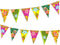 FEPITO 2 Pack Hawaiian Bunting Banners Luau Tropical Bunting 6 Meters for Summer Luau Tiki Beach Party Decorations...