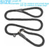 Slip Lead Dog Leash, No Pull Dog Leash Slip Lead, Anti-Choke Soft Braided Rope Leash for Large Medium Dogs Transitional Training and Walking (Blac...