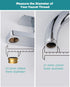 Hibbent Swivel Faucet Adapter Kit, Solid Brass 3/4'' Garden Hose Adapter with Aerator, 360 Degree Kitchen Sink Faucet Aerator Adapter for Female &...