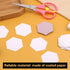 100 Count Paper Piecing Paper Paper Piecing Shapes Hexagon Paper Piecing Templates Quilting Templates for Use in Quilting, Sewing, and Craft Proje...