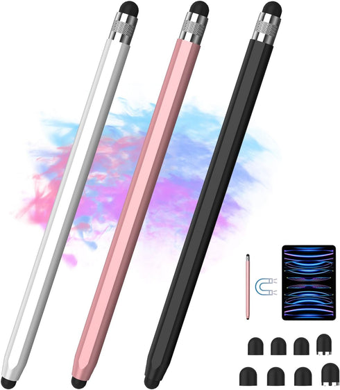 Stylus Pens for Touch Screens, 2-in-1 Magnetic Stylus Pen High Precision & Sensitivity Capacitive Stylus for iPad iPhone Samsung Galaxy Kindle Tab...