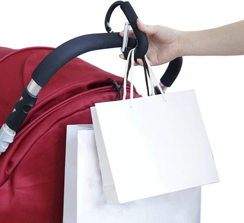 TGOOD Stroller Hooks-2pacs X-Large 16cm(6.3") of Multipurpose Hook Clips-for Mommy Shopping Bags,Baby Diaper Bags,Groceries,Clothing,Purse(Strolle...
