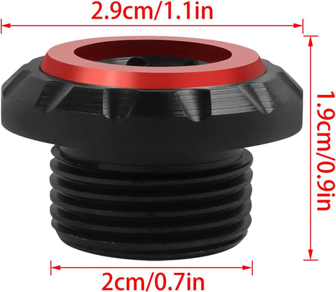 Engine Oil Filler Cap Cover Replacement for Suzuki GSR 600 750 GSX-R600 GSX-R750 GSX-R1000 V-STROM DL650 DL250 DL1000 DL1000XT SV650 Aluminum Oil ...