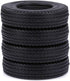 GoolRC 4pcs Trailer Car Rubber Tires for 1/14 Tamiya Tractor Truck RC Climber Trailer...