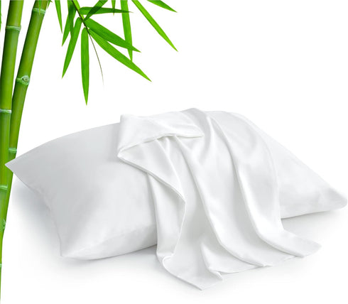 BEDELITE Standard Pillow Cases Set of 2, Rayon Derived from Bamboo, Cooling Pillow Cases for Hot Sleepers & Night Sweats, Breathable Silky Soft En...