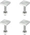 X AUTOHAUX 4pcs Universal Roof Rack T Shaped Bolt Rooftop Cargo Carrier Rack Bolt T Shaped Slots T Shaped Track Bolts W/Nuts Washers Bike Rack Cro...
