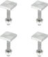 X AUTOHAUX 4pcs Universal Roof Rack T Shaped Bolt Rooftop Cargo Carrier Rack Bolt T Shaped Slots T Shaped Track Bolts W/Nuts Washers Bike Rack Cro...
