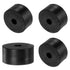 uxcell 4pcs Rubber Spacers 2" OD, 1/2" ID, 1" Height Round Anti Vibration Spacer Rubber Bushing Grommets Thick Rubber Washers for Home Car Accesso...