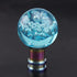 Gear Shift Knob Round Ball Shift Knob Crystal Transparent Bubble Gear Shifter Fit for Universal Manual Atomatic Transmission Vehicles (Blue)...