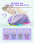 PEIOUS Wireless Mouse, Jiggler Mouse for Laptop - LED Mouse Rechargeable Computer Mice Mouse Mover Undetectable Random Movement with On/Off Button...