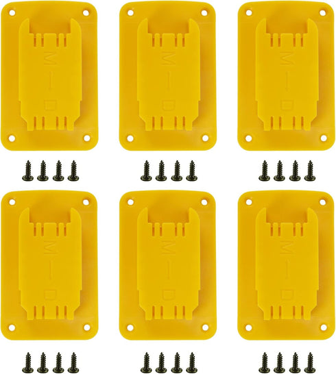 Khanka Tool Holders Replacement for Dewalt 20V / 60V Cordless Router Nailer Saw Drill Tools Mount/Wall Hanger,Fit for Milwaukee M18 Tools (6 Packs...