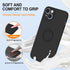 for iPhone 15 Plus Case,with 360°Rotatable Ring Holder Kickstand & Strap Lanyard Premium Liquid Silicone Slim Anti-Scratch Shockproof Protective C...