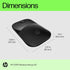 HP Z3700 G2 Wireless Mouse - Onyx Black, Sleek Portable Design fits Comfortably Anywhere, 2.4GHz Wireless Receiver, Blue Optical, for Wins PC, Lap...