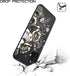EnCases Cell Phone Case for Samsung Galaxy A03S, Samsung A03S Classic Black TPU Skull Shockproof Bumper Protective Case Cover for Women Girls Men...