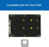 M.2 Adapter to 2.5 SATA Enclosure, B & M Key SATA Based NGFF SSD Converter to 2.5 Inch SATA 3.0 Card Support 2230 2242 2260 2280 Hard Drive with 7...