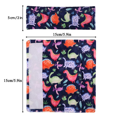 Dinosaur Car Seat Belt Covers for Baby, Toddlers Stroller Seat Strap Covers, Car Seat Straps Shoulder Pads for Girls Boys, Minky Seat Belt Protect...