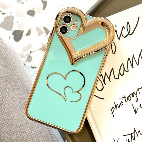 BANAILOA Compatible with Phone 11 Case Cute,Sparkle Plating 3D Love Hearts Case Camera Lens Protective Soft TPU Girly Case Cover Designed for Phon...