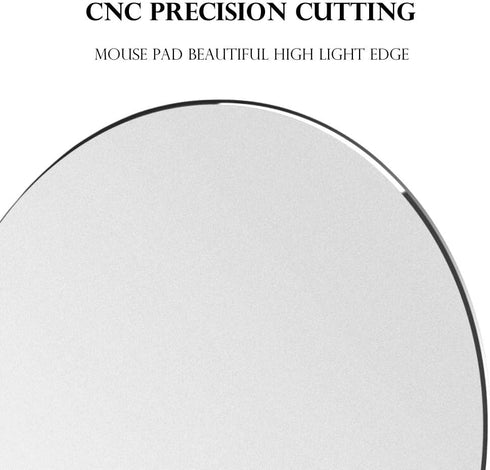 ProElife Premium Aluminum Metal Mouse Pad Mice Mat 8.66-inch Mousepad with Anti-Slip Base (Round, Silver Color)...