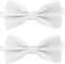 KOOLMOX Dog Bow Tie, Adjustable White Dog Collar Bow Tie for Medium and Large Dogs Cats Pets Wedding Birthday Graduation Holiday Homecoming Costum...