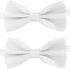 KOOLMOX Dog Bow Tie, Adjustable White Dog Collar Bow Tie for Medium and Large Dogs Cats Pets Wedding Birthday Graduation Holiday Homecoming Costum...